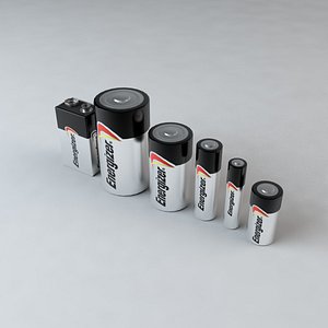 3d model energizer batteries