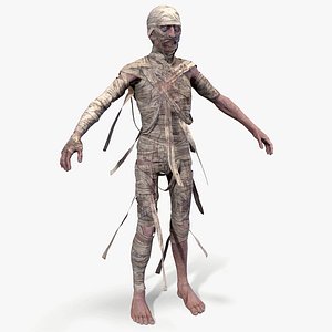 Zombie Mummy Lowpoly