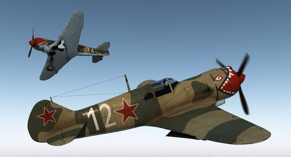 3d la-5 wwii soviet fighter aircraft model