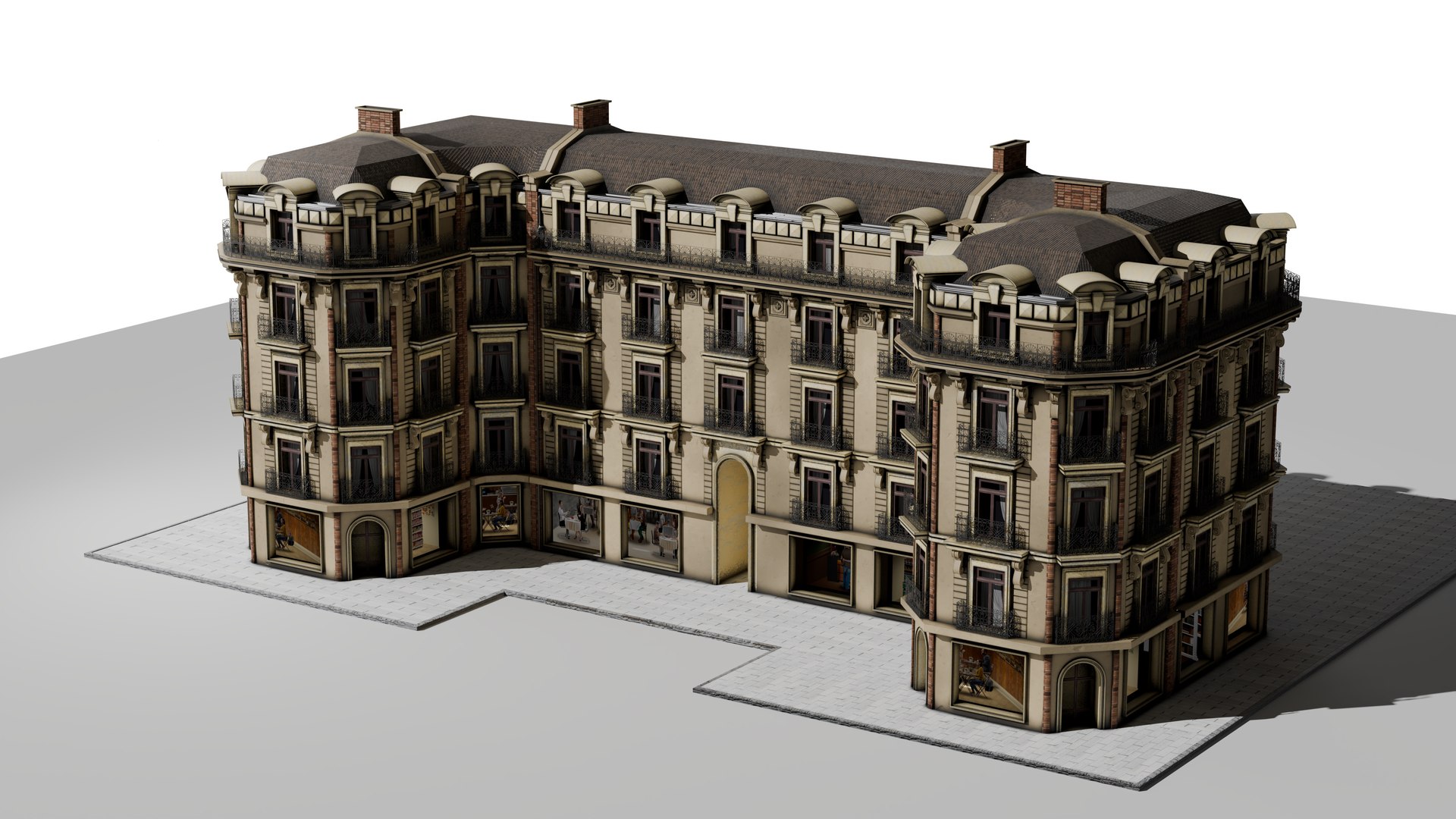 European Modular Apartment Set 3D Model - TurboSquid 2353111