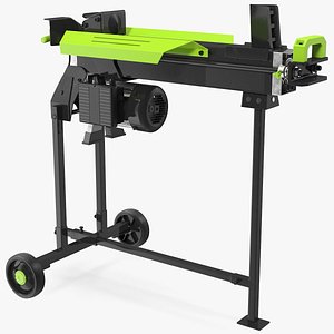 Electric Log Splitter with Stand Rigged