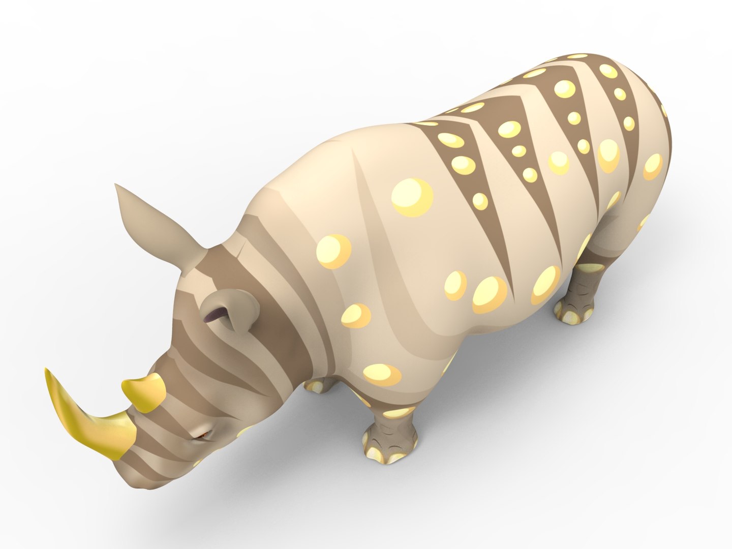 3D Realistic Rhino - TurboSquid 1264503
