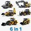 heavy vehicle excavator big 3d max