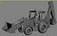 heavy vehicle excavator big 3d max