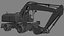 heavy vehicle excavator big 3d max