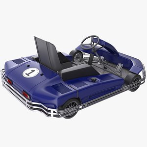 3D Go Kart - Blue model