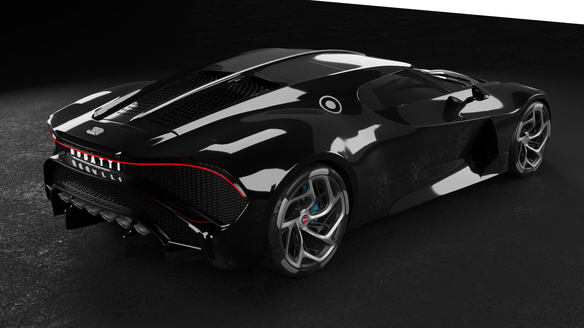 3D Model Bugatti La Voiture Noire - TurboSquid 1843839