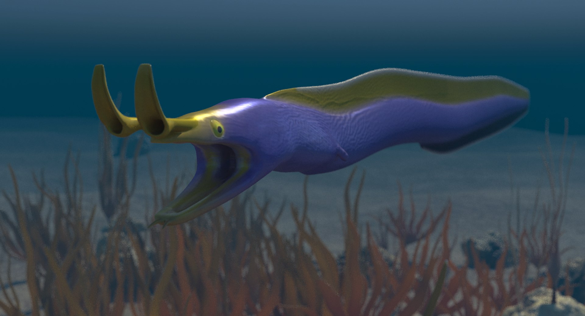 3D Ribbon Eel - TurboSquid 1330286