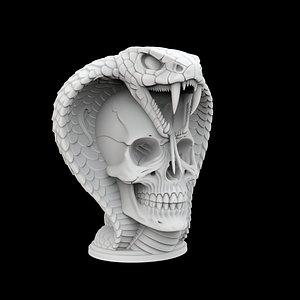 Extended Cobra Skull Fusion 3D Print Model