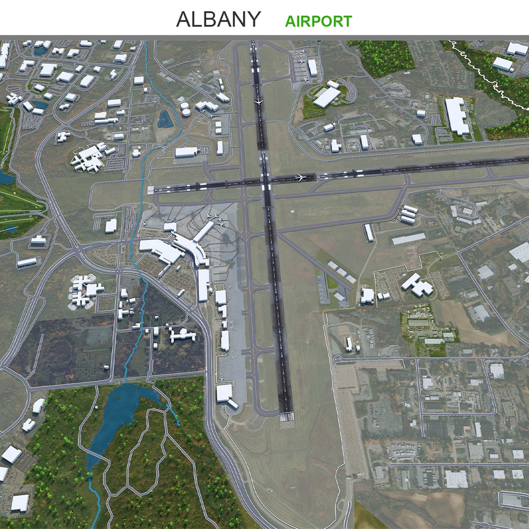 3D Albany Airport TurboSquid 2051739