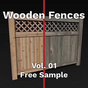 Wooden Fences Pack Vol 1 Free Sample