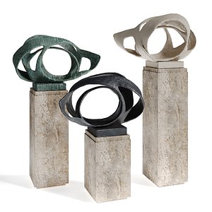 Barbara Hepworth oval form Trezion