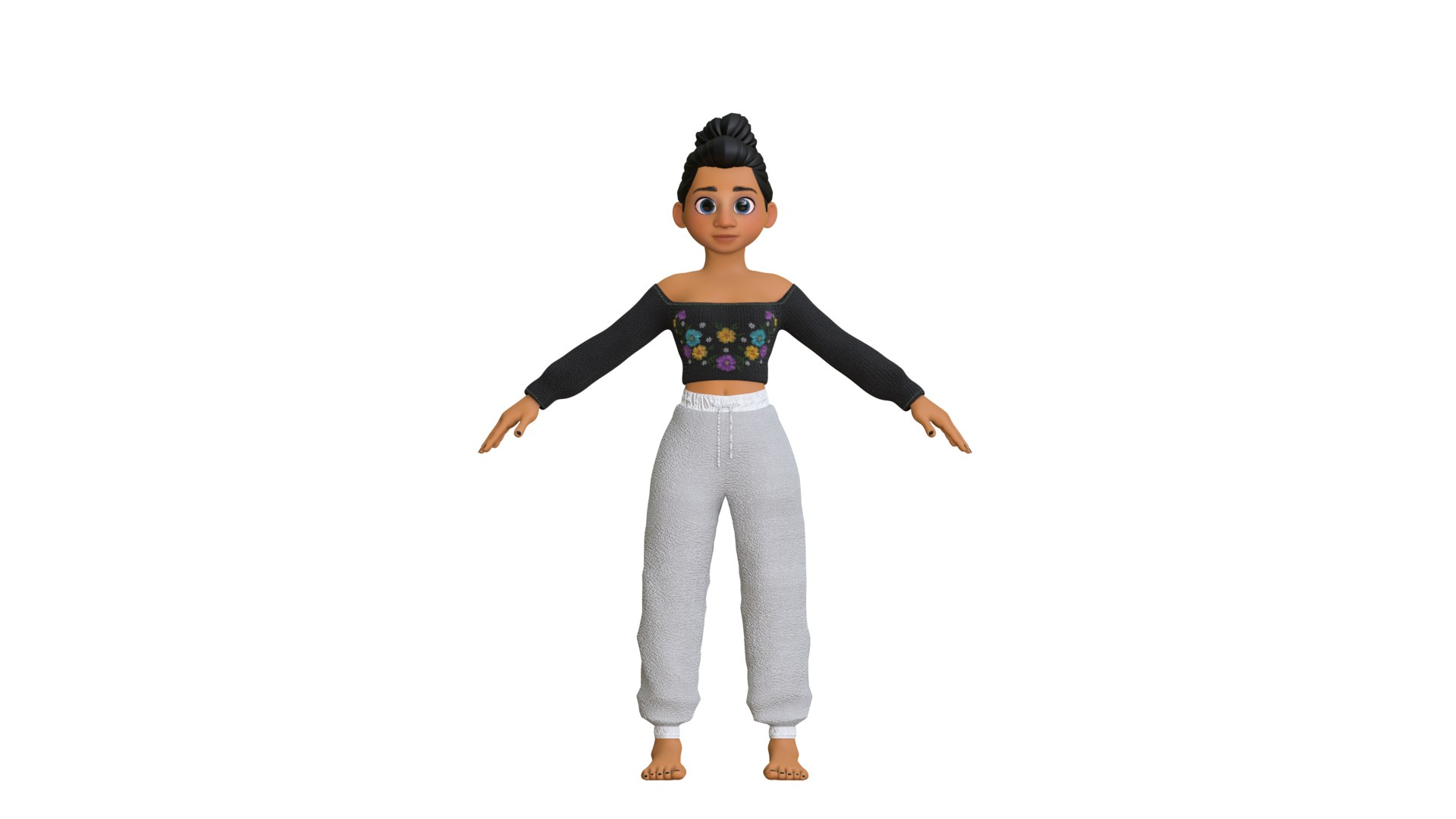 3D Chloe  Girl Cartoon Character https://p.turbosquid.com/ts-thumb/ms/JvDaA0/6J/eevee_front/png/1683797105/1920x1080/fit_q87/5997e78406be37f477e45df263f807c4197eeb67/eevee_front.jpg