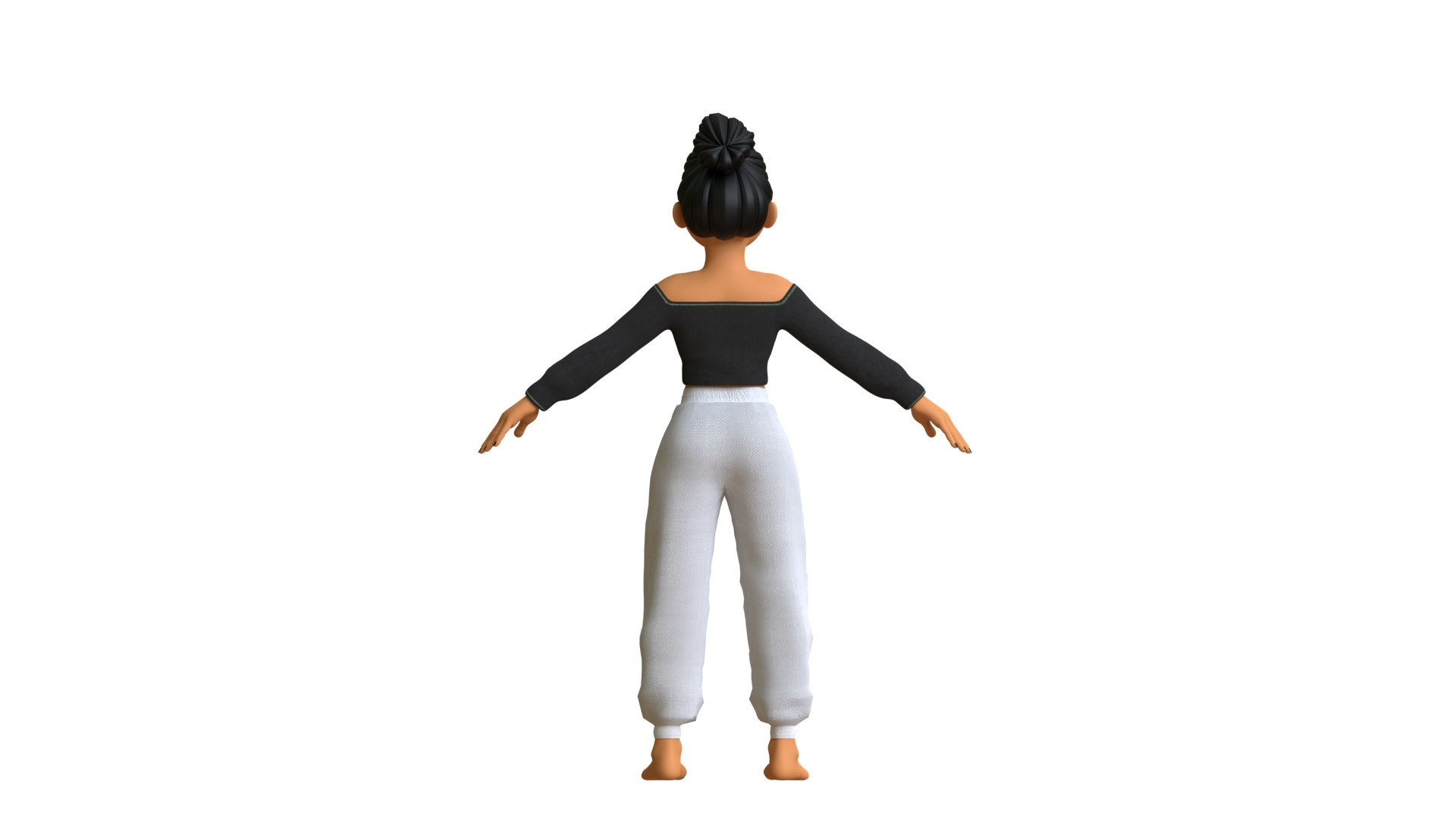 3D Chloe Girl Cartoon Character - TurboSquid 2068855