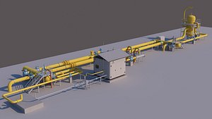 Natural Gas Pipeline Equipment 2 3D model