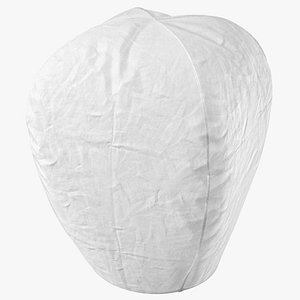Sky Lantern White Color 3D model