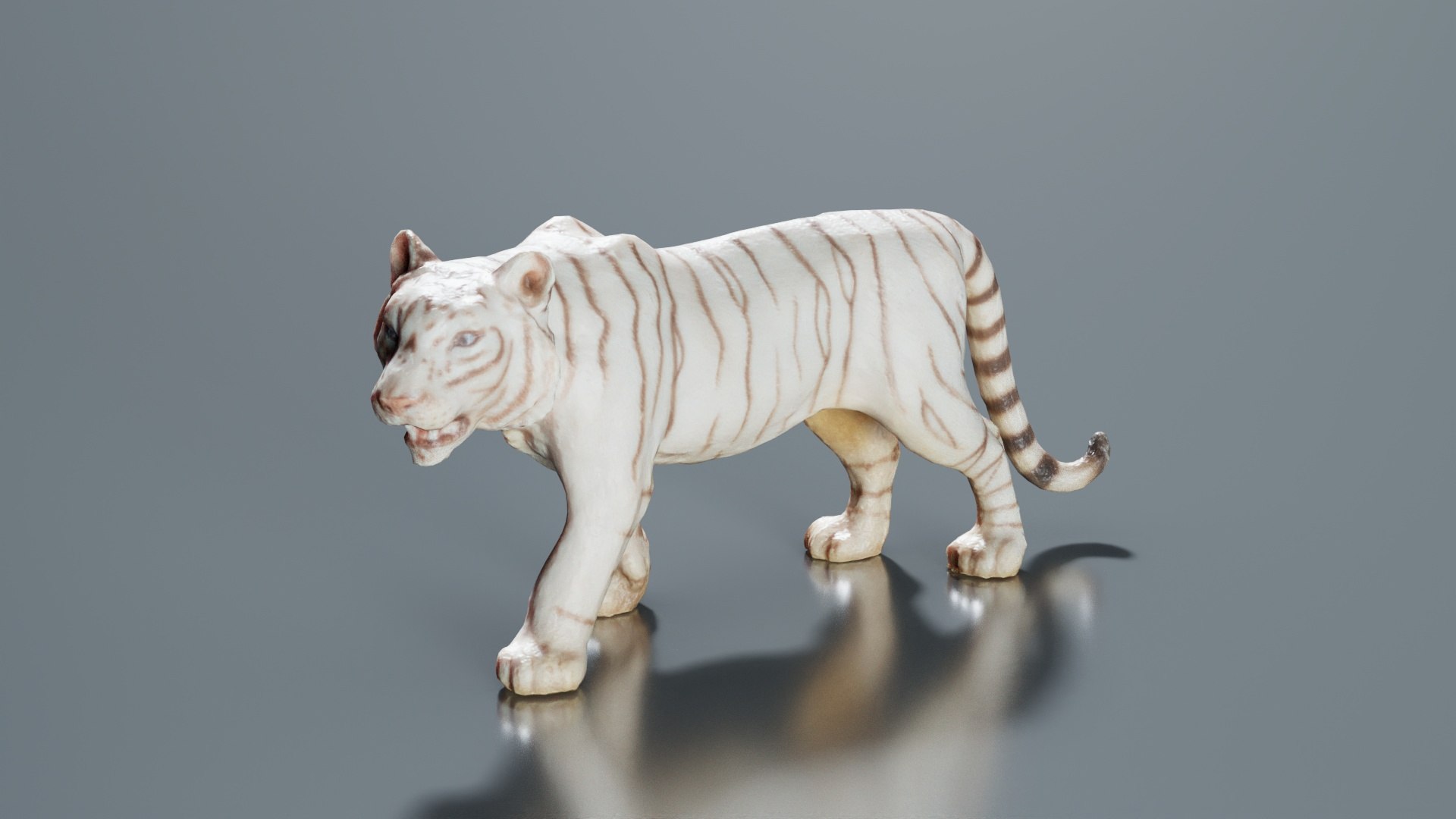 3D Model Snow Tiger Remastered - TurboSquid 2363572