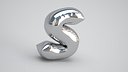 S Balloon Silver