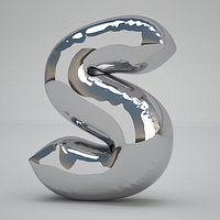 S Balloon Silver