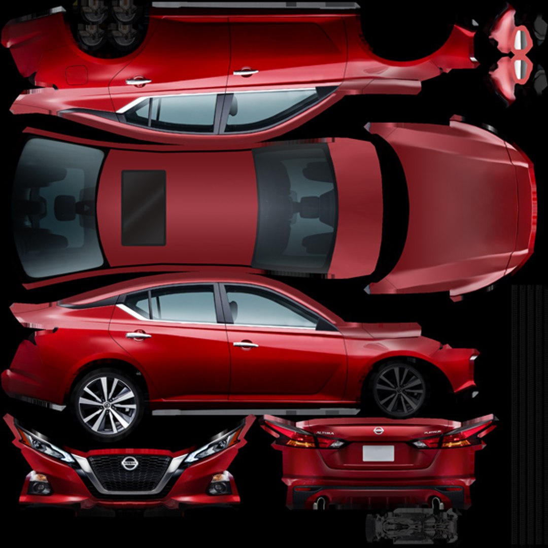 2019 nissan altima platinum 3D - TurboSquid 1356890