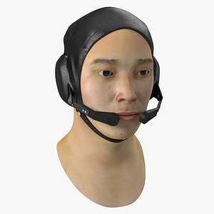 3d chinese pilot head