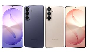 Samsung Galaxy S26 Plus Pink Gold And  S26 Cobalt Violet 3D model