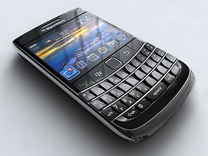 blackberry bold 9700 mobile phone 3d model
