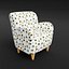 Conjunto de 3 poltronas modernas
