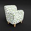 Conjunto de 3 poltronas modernas