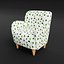 Conjunto de 3 poltronas modernas