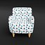 Conjunto de 3 poltronas modernas