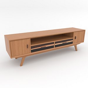 3D Mid-Century Modern TV Cabinet 170 Oslo model