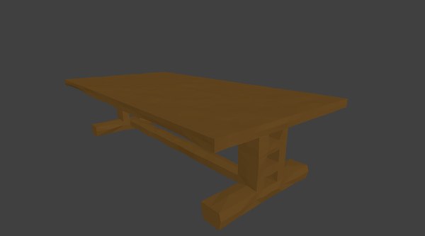 3d table simple