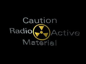 3d model caution radiation