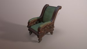 old vintage chair 3D model