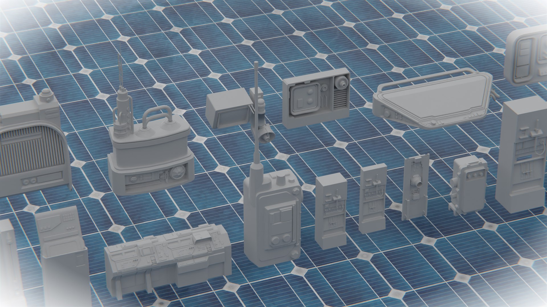 3D Scifi Various Kitbash Model - TurboSquid 2137290