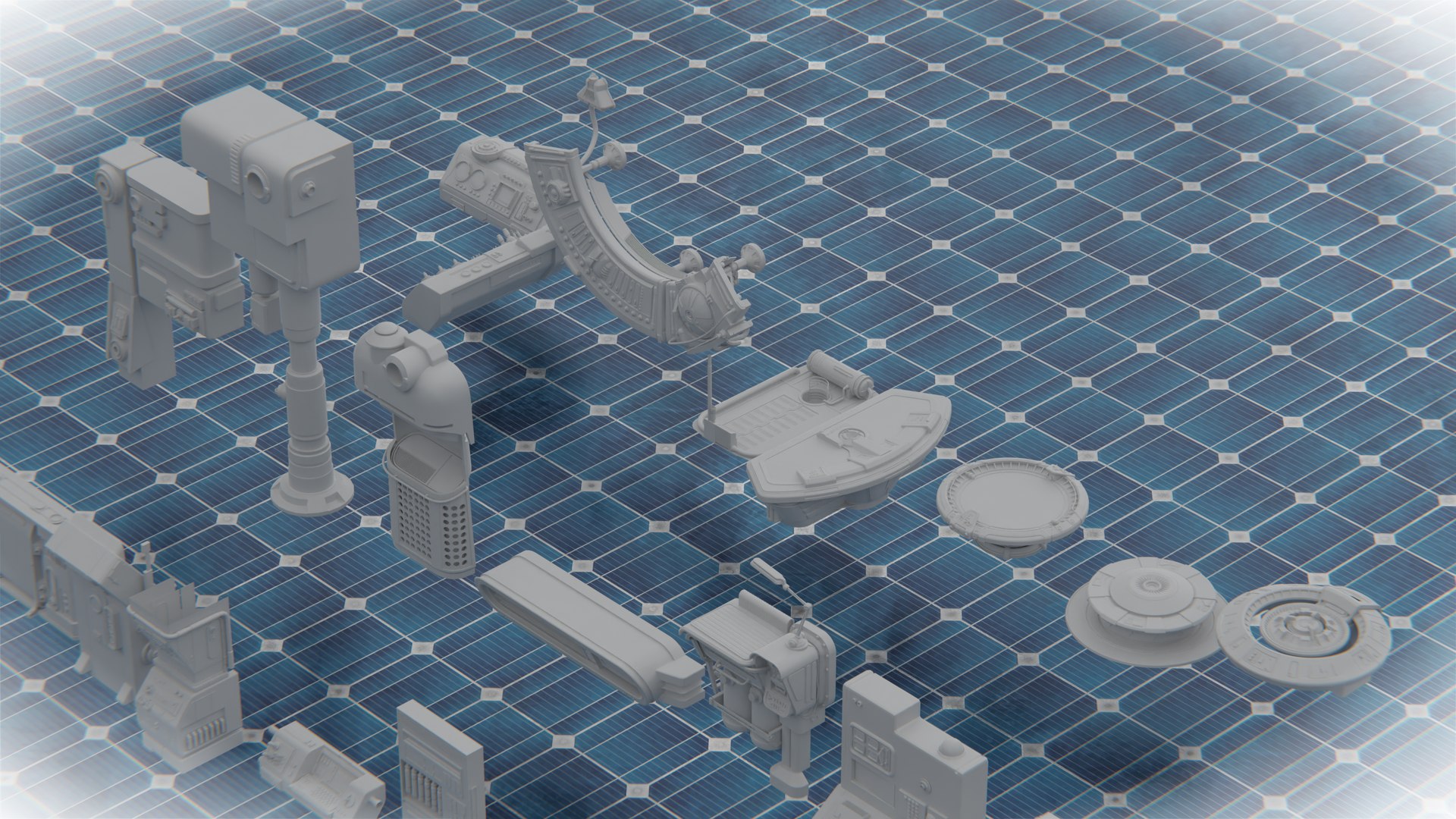 3D Scifi Various Kitbash Model - TurboSquid 2137290