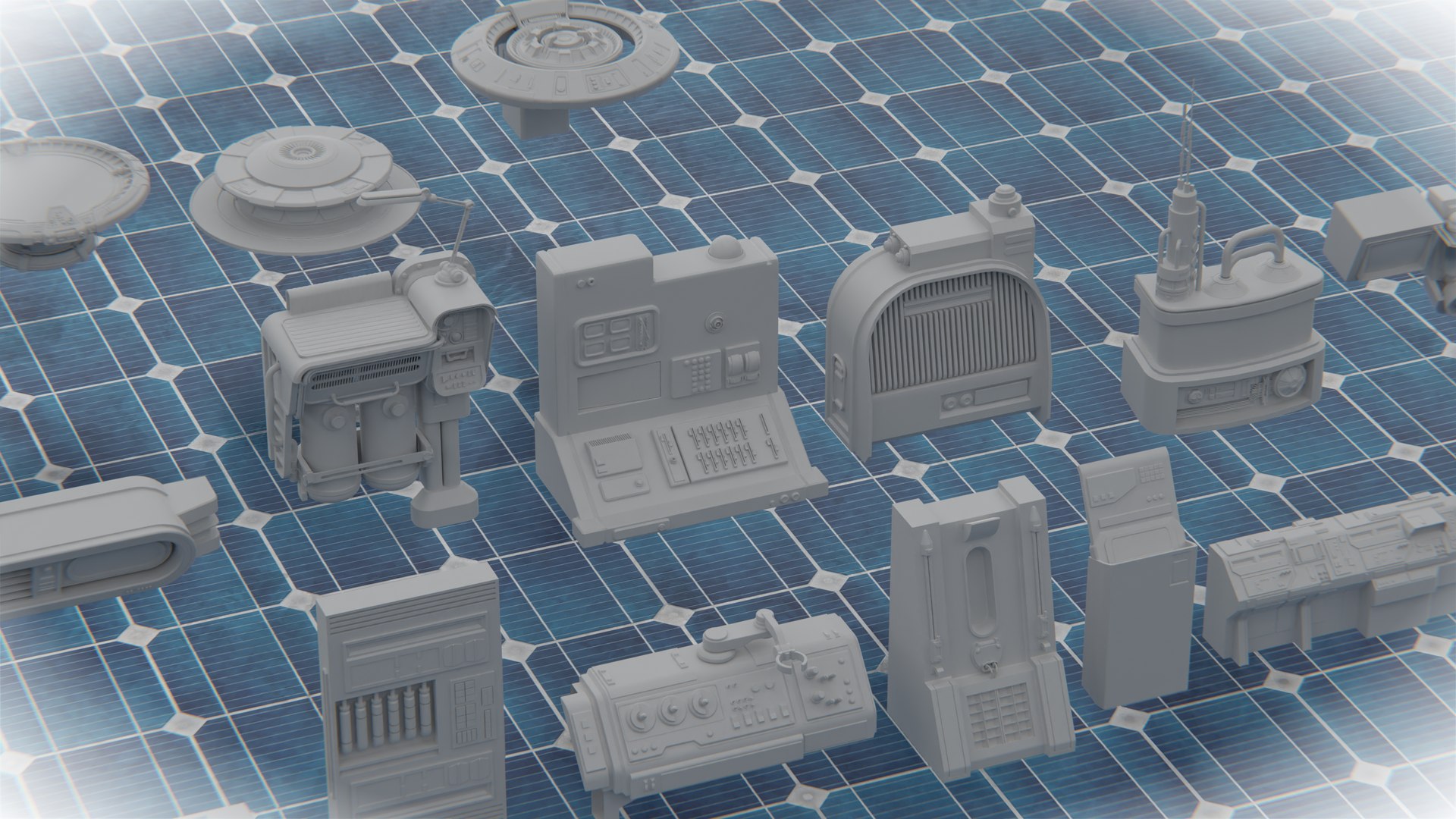 3D Scifi Various Kitbash Model - TurboSquid 2137290