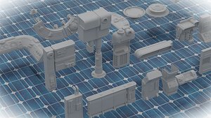 3D Scifi Various Kitbash model