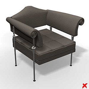 3d model armchair chair