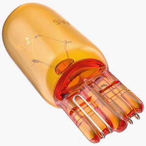 Halogen Capeless T10 W5W Light Bulb Amber