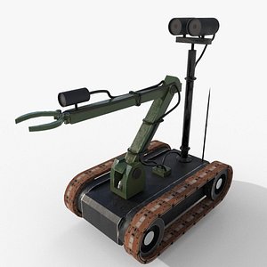 Bomb disposal robot 3D model