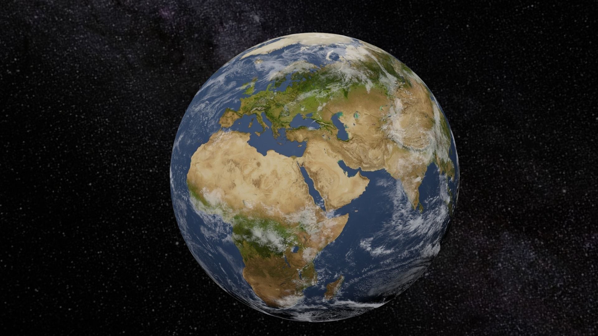 3D Earth textured 3D model with Clouds Rotation and atmosphere ...