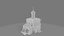 Highly detailed 3d model of the Orthodox cathedral