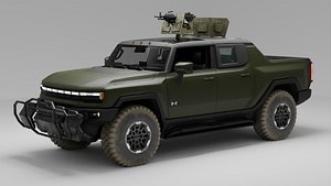Military Armored Vehicle Humvee model