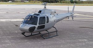 3D Helicopter Airbus Eurocopter AS350 Ecureuil II or Squirrel II model