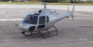 Helicopter Airbus Eurocopter AS350 Ecureuil II or Squirrel II