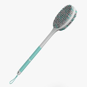 Back Scrubber Green Fur