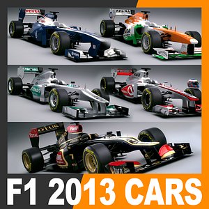 F1 2013 Cars and Helmets