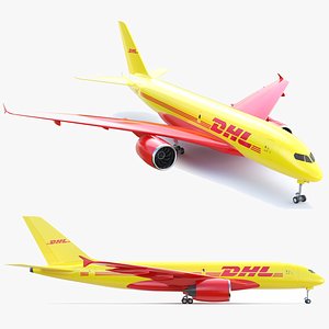 Detailed DHL Airplane 3D